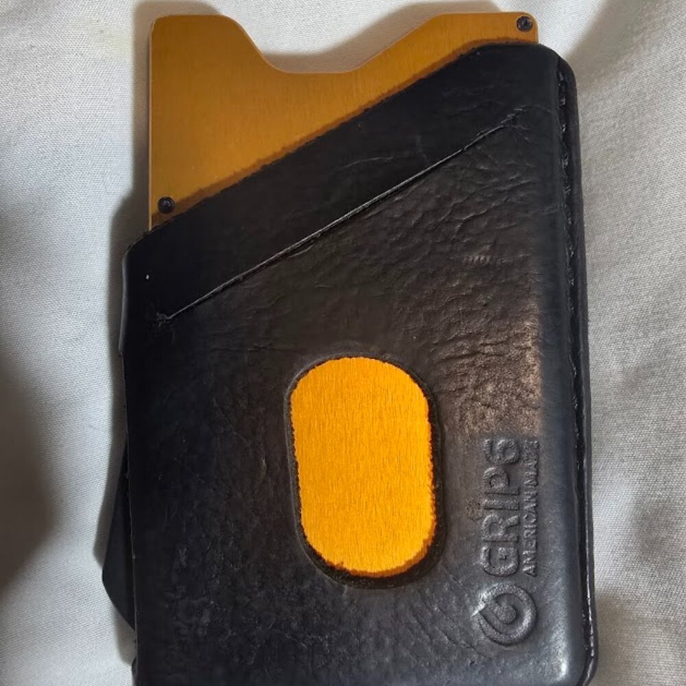 Grip 6 Wallet, Foxtail (orange) with Leather Case